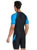 Traje de neopreno de manga corta de una pieza para hombre, nuevo, transfronterizo, europeo y americano, para snorkel, ajustado, con efecto adelgazante, equipo de natación conservador, traje de baño para hombre