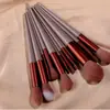 13 Sijiqing set de brochas de maquillaje brocha para rubor pelo de fibra suave brocha para sombras de ojos para principiantes set completo de herramientas en stock