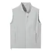 Chaleco de protección solar para exteriores, delgado, que absorbe la humedad, de secado rápido, sensación fresca, cuello alto, unisex, sin mangas, chaleco deportivo casual, chaqueta corta