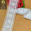 Encaje Bordado de Código de Barras Soluble en Agua de Seda de Leche Accesorios para Ropa, Accesorios de Lencería, Accesorios para Vestidos de Novia 4cm Manualidades DIY