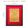 Thangka pintado a mano de Buda Yuan Hui Pintura colgante de Buda Madre Verde Marco de fotos de madera maciza mineral natural de Nepal Pintura decorativa para sala de estar