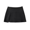 Falda línea A de talle alto con abertura estilo ins europeo y americano para mujer, verano 2023, nueva, ajustada, con pantalones cortos debajo