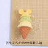Desenho animado m Doce Cone Comida Brinquedo Fofo Feito à Mão DIY Acessórios para Joias Acessórios de Cola de Creme Pequenos Acessórios de Resina Pacote de Materiais