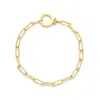 Pulseira Coração Dourado de Comércio Exterior Transfronteiriço, Novo Estilo da Moda e Tendência, Estilo Simples e Doce, Corrente Fina para Pulso, Presente para Mulheres