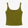 Camisola de Algodón Acanalado Puro Deseo con Botones y Almohadillas en el Pecho para Mujer, Otoño Temprano 2026, Se Puede Usar como Ropa Interior o Exterior