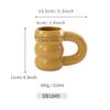 Souvenirs de Pareja Estilo Nórdico Tazas de Café al por Mayor Tazas Irregulares con Forma de Llanta de Alto Valor Tazas de Cerámica Personalización
