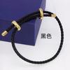 Pulseira Ajustável de 3mm Fivela Olho de Cavalo Retenção de Cor Alta Pulseira de Corda de Couro Corda Acessórios DIY Fivela Pulseira