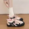 Tênis de treino alemães femininos, estilo retrô, com blocos de cor, sola reta, confortáveis e respiráveis, tênis casuais com cadarços, sapatos femininos, sapatos de passeio