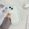 Estilo Ins Caja Transparente de Ola Grande Adecuada para Apple 17Pro 13/14 Airbag Anti-Caída Dos en Uno Caja para Teléfono Móvil Se 15