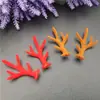 Pequeños Cuernos de Navidad Aro Rojo para el Cabello Pasador Materiales Accesorios Joyería Hecha a Mano DIY Decoración