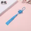 Nó Chinês Franjas Pingente Jade Sintético Ping An Kou Embalagem Caixa de Presente Acessórios de Decoração Ornamento para Pendurar em Ambientes Venda Direta da Fábrica Atacado