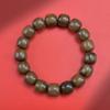 Cuero de tigre sándalo cuentas antiguas hombres y mujeres pulsera de mano cuentas de texto rosario sándalo joyería popular joyería de madera alrededor del dedo suave