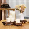 Soporte de Exhibición de Cera de Aromaterapia de Madera Simple con Patas, Adorno Decorativo de Mesa, Soporte de Madera Apilable