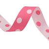 Cinta de tela de doble cara con puntos de color a juego para sombreros, lazos, cajas de regalo, accesorios de embalaje, cintas para hornear