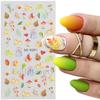 Nuevas pegatinas de uñas transfronterizas ins relieve 5D tridimensional Halloween araña ojo de diablo pegatinas de uñas al por mayor
