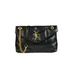 Elegante Bolsa de Corrente com Bordado de Diamante Modelo Novo 2026 para Mulheres, Bolsa Transversal de Couro Genuíno, Bolsa de Mão Versátil Horizontal da Moda