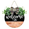 Guirnalda de Números de Puerta de Madera Decoraciones Festivas Venta Caliente Transfronteriza Antes de la Puerta Bienvenida Cartel de Bienvenida Número de Puerta Decoración de Puerta Principal