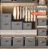 Caja de almacenamiento para ropa y pantalones con tapa transparente, cajón para el hogar, armario, caja de almacenamiento de ropa, cesta de almacenamiento plegable, caja de ajuste