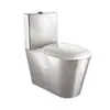 Inodoro Personalizado de Acero Inoxidable 304 Ahorrador de Agua y a Prueba de Olores para Uso Transfronterizo, Inodoro Público de Prisión con Tanque de Agua, Asiento de Inodoro de Acero Inoxidable