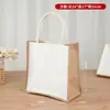 Bolsas populares de juta, bolsas de imitação de juta em lona, sacolas de juta, bolsas de linho, bolsas tote de algodão e linho, bolsas de lona laminada tridimensional