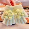 Guantes de Rebaja para Niñas, Nuevo Estilo Otoño e Invierno, Guantes Cálidos y a Prueba de Frío Kuromi de Cinco Dedos para Niños Pequeños y Niños
