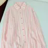 2026 Primavera/Otoño Nueva Moda Francesa Camisa Rayada Holgada Estilo Ligeramente Maduro Ropa para Mujer Camisa Top de Manga Larga Tendencia