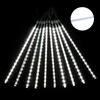 Cadena de Luces Led de Lluvia de Meteoros Impermeable para Exteriores Alimentada por Energía Solar Proyecto de Iluminación de Calle Festiva Luces Decorativas para Árboles de Jardín