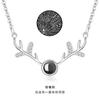 Collar Temperamento proyección 520 moda coreana personalidad red roja un ciervo te tiene cadena clavicular regalo joyería al por mayor
