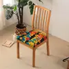Nueva Funda de Cojín Cuadrada Estampada Estilo Bohemio Funda Elástica para Silla de Comedor Funda para Silla de Hotel y Hogar Funda Elástica para Cojín de Silla