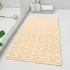 Alfombrilla antideslizante de esquina con masaje para baño, alfombrilla impermeable para drenaje de ducha, alfombrilla para entrada de inodoro