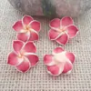 Flor de arcilla suave de 25 mm Plumeria Fabricante Venta al por mayor Hecho a mano DIY Pasador Estilo antiguo Tocado Accesorios para el cabello Material de decoración de maceta