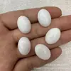 Anel de pedra natural ágata 13X18mm formato de ovo Pedra colorida oval pedra nua acessórios para joias DIY fábrica atacado