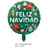 Navidad Transfronteriza Papá Noel Bastón Alce Copo de Nieve Muñeco de Nieve Dibujos Animados Globo de Película de Aluminio Bola Decoración para Fiesta de Navidad