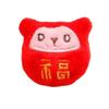 Accesorios de Tela Rellenos de Algodón Serie Roja China de Año Nuevo Muñeco Broche de Dibujos Animados Accesorios Estéreo Calcetines de Bebé Decoraciones
