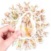 50 Pegatinas de Conejo Lindo y Huevo de Pascua para Compra Directa Transfronteriza, Pegatinas Impermeables para Botellas de Agua y Maletas
