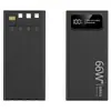 Carga súper rápida 66W power bank 20000 mAh capacidad súper grande pantalla digital bidireccional portátil desde la línea del cinturón fuente de alimentación móvil