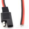 2 Piezas 18Awg 10Asae Cable de Extensión 2 Pines Sae Conector Rápido Enchufe de Desconexión 1 Pie/ 30cm