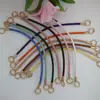 Pulseira Lanyard para Celular Corda de Couro PU Corrente de Mão Pingente para Celular Corrente para Copo d'Água Alça de Reposição para Bolsa de Celular