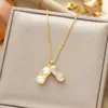 Colar coreano transfronteiriço mais vendido de aço titânio com zircônia micro-cravada, moda feminina, senso de alta qualidade, temperamento, corrente para clavícula, joia que não desbota