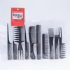 Juego de 10 Peines Negros, Peines de Maquillaje, Peines de Peluquería, Peines de Exportación para Salones de Belleza al por Mayor, Peines de Plástico, Peines Negros