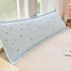 Funda de almohada larga doble para parejas, lavable, para núcleo de almohada extra largo de 1,5 m más funda de almohada para almohadas largas de 1,2 m a 1,8 m