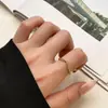 Anel de zircônia com incrustação de cobre moda feminina Europeu e Americano cravejado de diamantes anel simples de amor acessórios transfronteiriços novos atacado