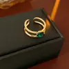 Anel Aberto Cruz de Zircônia Banhado a Ouro Real, Anel Versátil de Dedo Indicador de Alto Padrão Nichado, Joia de Estilo Minimalista Único