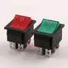 Interruptor de encendido KCD2-202N, interruptor basculante iluminado, interruptor de 6 pines