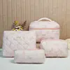 Bolsa de Maquillaje Portátil de Pie Transfronteriza, Bolsa de Almacenamiento de Maquillaje de Viaje de Gran Capacidad, Neceser Estilo Ins de Mariposas
