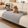 Camas para gatos y perros bordadas personalizadas de fábrica, tapetes para mascotas para todas las estaciones, camas para perros con almohadas, tapetes para dormir para mascotas al por mayor
