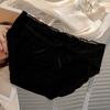 Dulce Braguita Triangular Estilo Japonés, Entrepierna de Algodón, Nuevo Primavera/Verano Cómodo Encaje con Volantes, Pura Deseo Ropa Interior Sexy para Mujer