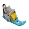 Máquina de Coser Plana Modelo Nuevo Pie Prensatelas de Teflón con Ranuras para Incrustar Cordones, Adecuado para Materiales Gruesos y Delgados, Pie Prensatelas Universal con Rueda para Tirar del Cordón para Uso Transfronterizo