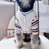 Chaleco Caliente para Cachorros de Otoño e Invierno Set de Dos Piezas Abrigo de Algodón para Gatos Set de Camiseta Interior para Perros Pequeños y Medianos Ropa para Mascotas
