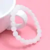 2020 nuevo regalo imitación mármol blanco cadena de suéter pulsera de cuentas redondas cadena de cuentas certificado escénico regalo pulsera de regalo